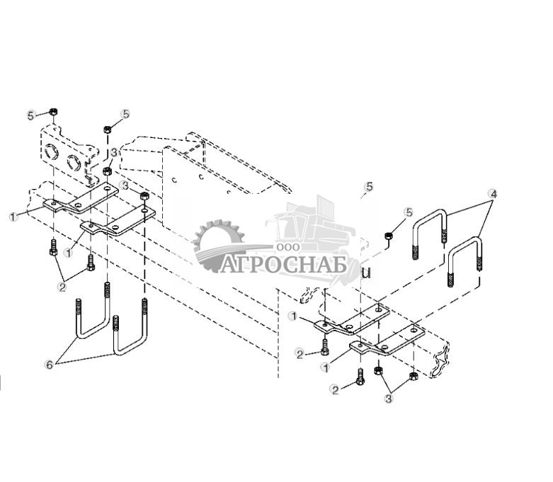 REAR HOSE CONNECTOR BRKTS (TBH) (S.N.'S -700282 & 284, 700287-293,700300-318,700321-325 & 700328) - ST142185 61.jpg
